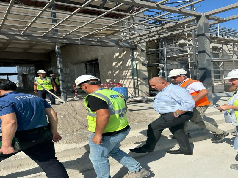 Antalya Hudut Mülki İdare Amiri Seyitoğlu, Yapımı Devam Eden Devlet Konukevi ve VİP Salonunda İncelemelerde Bulundu